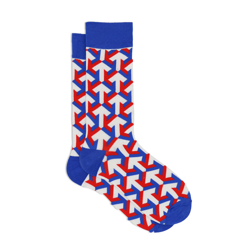 BLUE CRAZY ARROW SOCKS