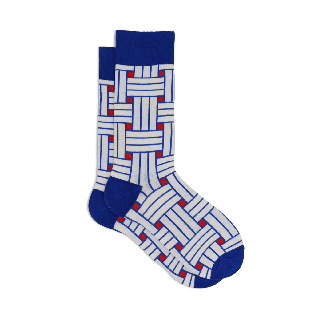 BLUE CRISS CROSS PATTERN SOCKS
