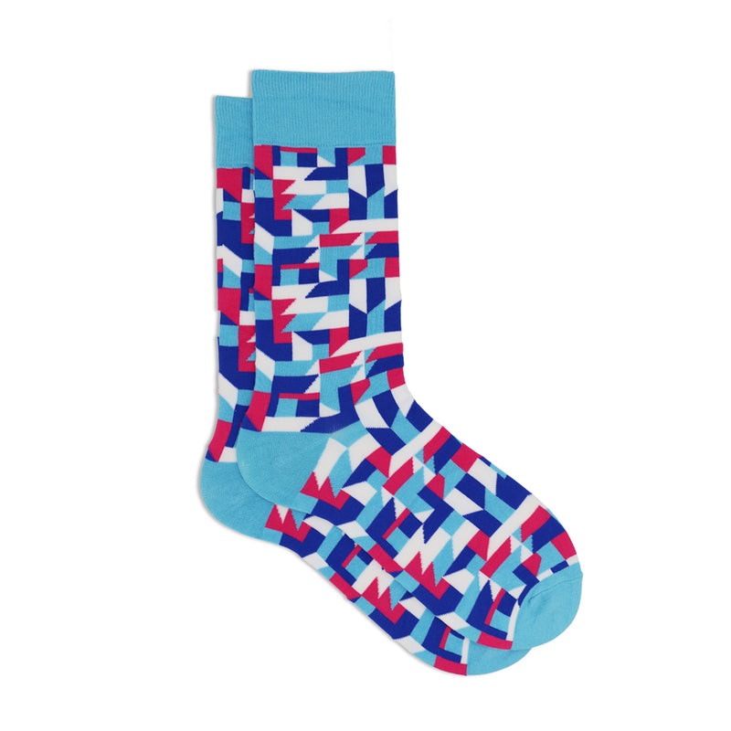 BLUE FUN ART SOCKS