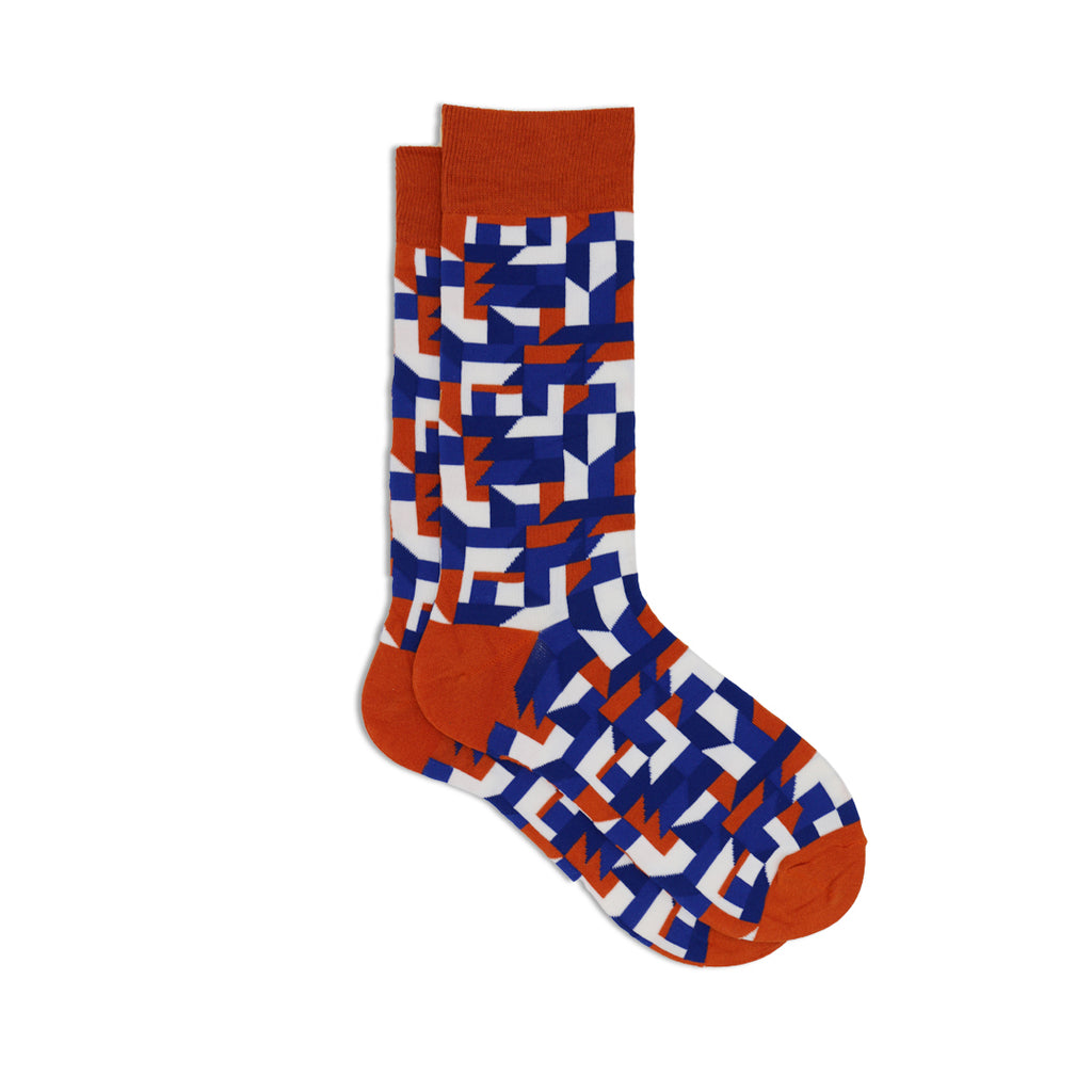 BROWN FUN ART SOCKS