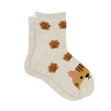 CAT FOOTPRINT ANKLE SOCKS