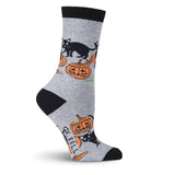 CATS AND PUMPKINS SOCKS