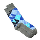 CHARCOAL CUSHIONED ARGYLE SOCKS