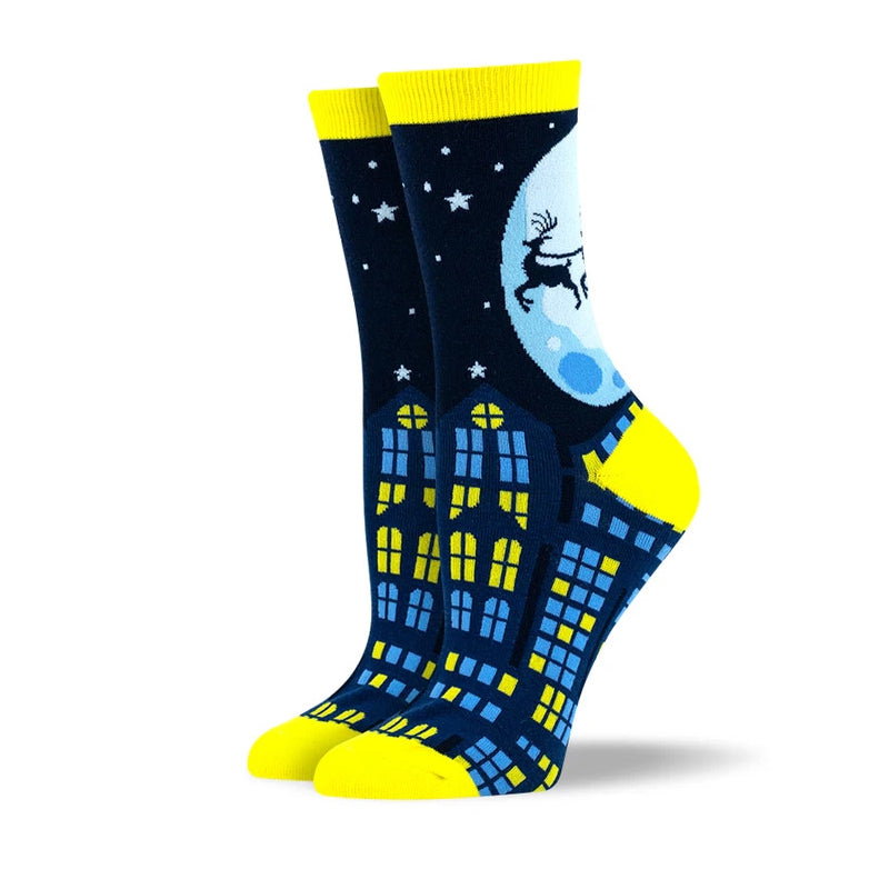 CHRISTMAS FLYING REINDEER SOCKS