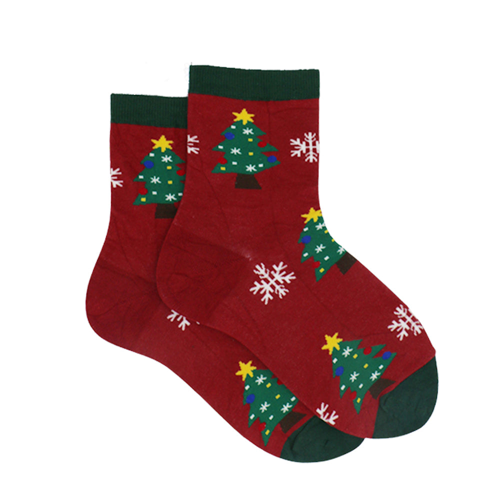 CHRISTMAS TREE ANKLE SOCKS
