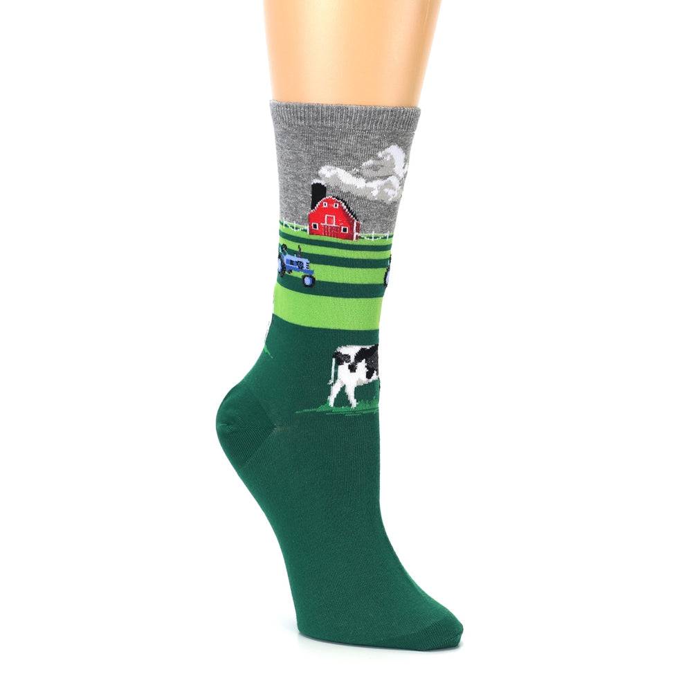 COW ON FARM SOCKS