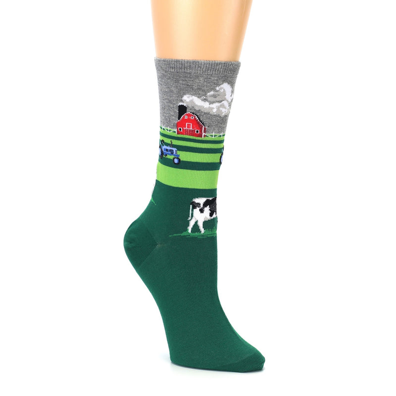 COW ON FARM SOCKS