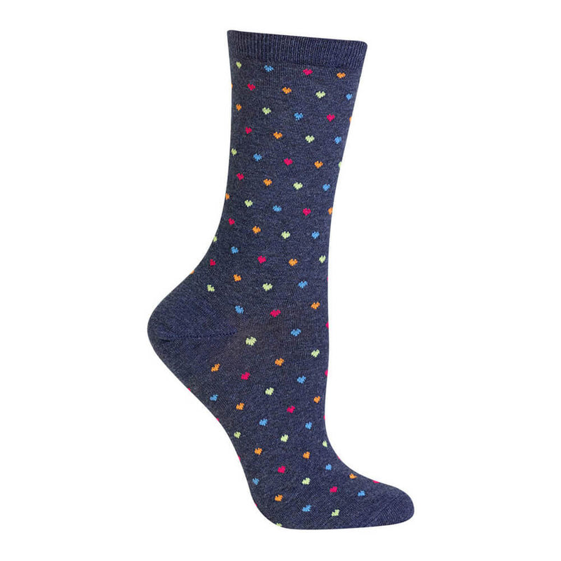 TINY HEARTS BLUE SOCKS