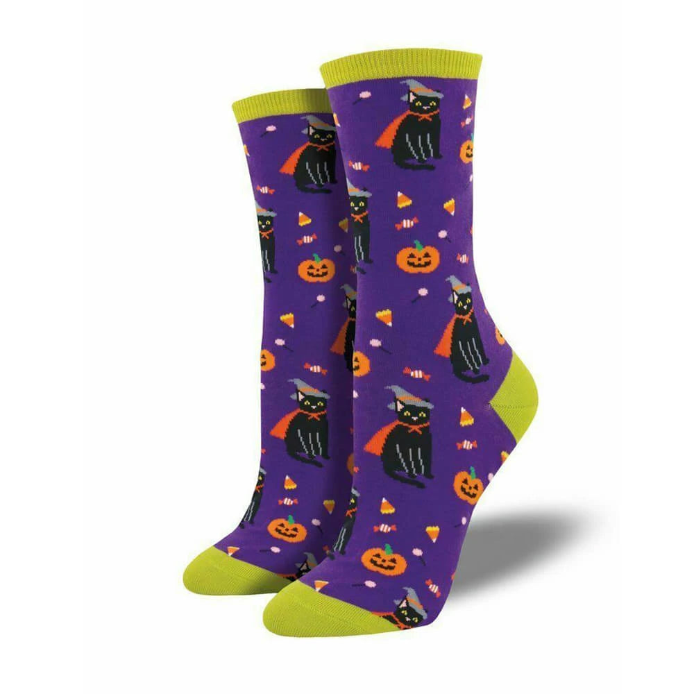 WITCH CAT SOCKS