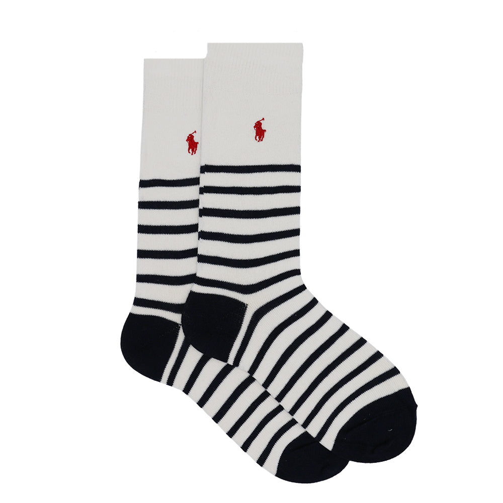 WHITE POLO STRIPES SOCKS