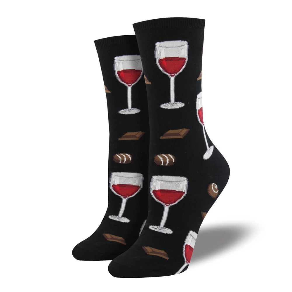 WINE AND CHOCOLATE SOCKS