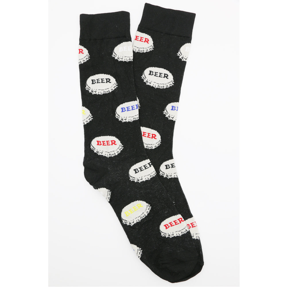 BEER BOTTLE CAP SOCKS