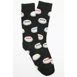 BEER BOTTLE CAP SOCKS