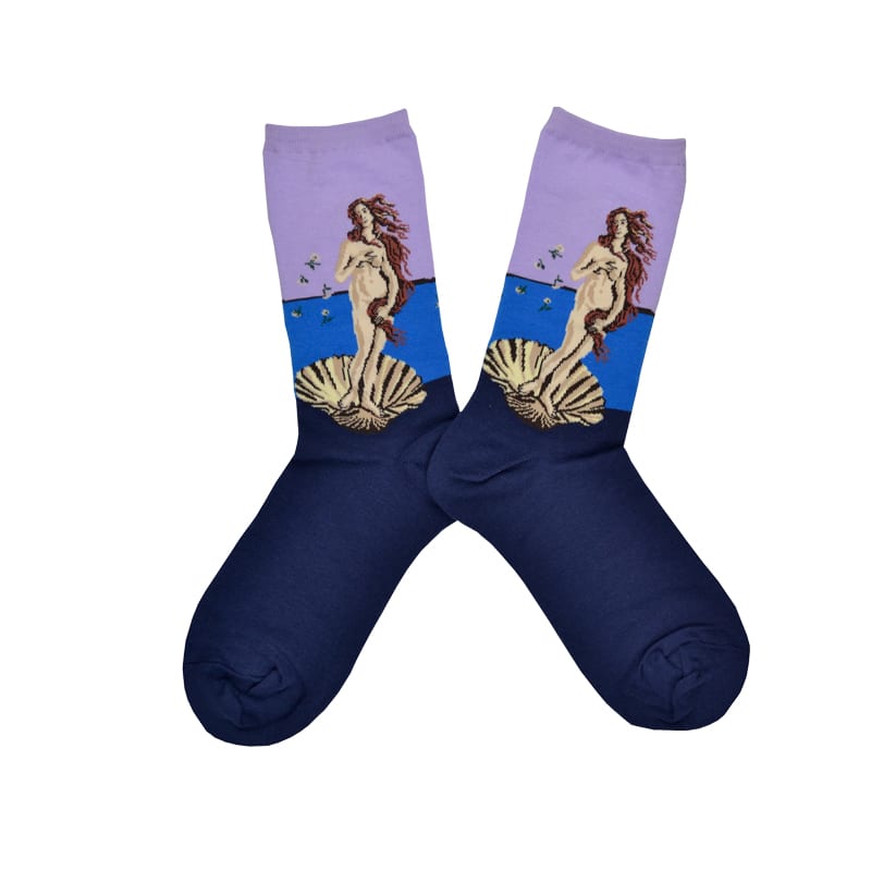 BIRTH OF VENUS LAVENDER SOCKS
