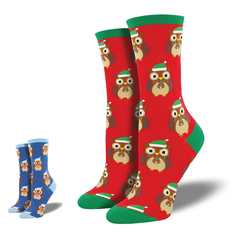OWL READY FOR CHRISTMAS SOCKS