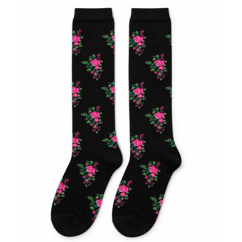 MIDNIGHT ROSE KNEE HIGH