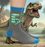 COOL T-REX GRAPHIC CREW SOCKS