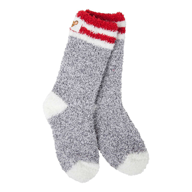 RUGBY CHARCOAL COZY WARM SOCKS - KIDS