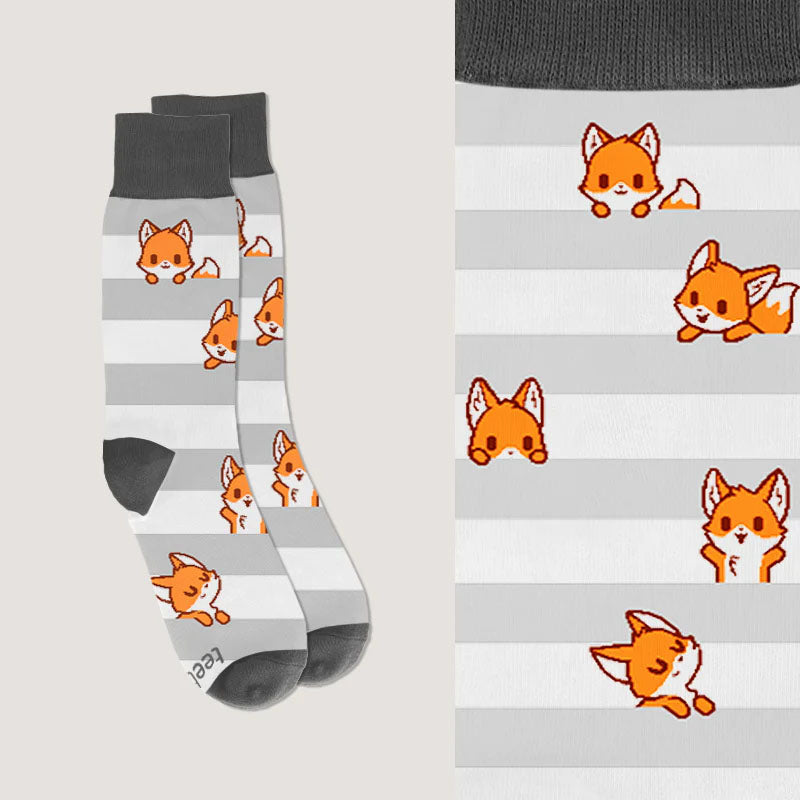FOX PATTERN SOCKS