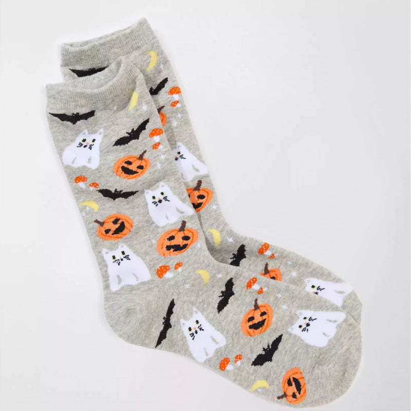 CAT GHOST + PUMKIN SOCKS