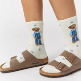 RL LAUREL CANYON POLO BEAR CREW SOCKS