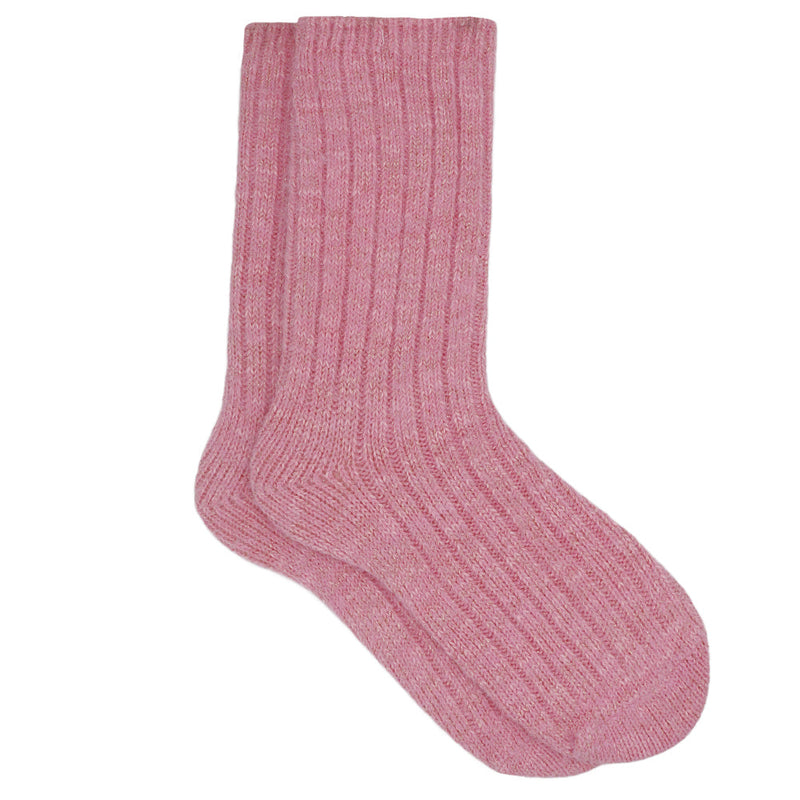 PINK SHIMMER COZY WARM SOCKS