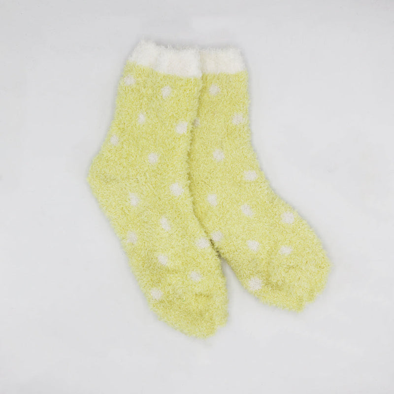 LEMON MIST COZY WARM SOCKS
