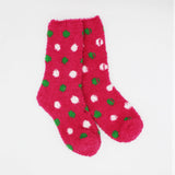 CHERRY BLAZE POLKA DOTS COZY WARM SOCKS