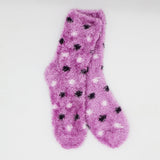 SHIMMERY BLUSHING DOTS COZY WARM SOCKS