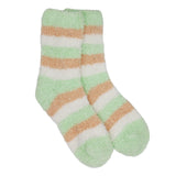 MINT CREAM STRIPES COZY WARM SOCKS