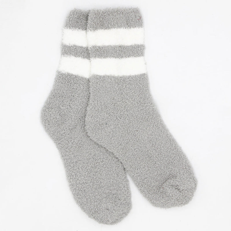 BEIGE BREEZE COZY WARM SOCKS
