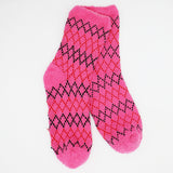 RETRO PULSE PINK COZY WARM SOCKS