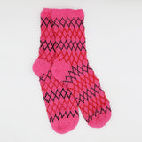 RETRO PULSE PINK COZY WARM SOCKS