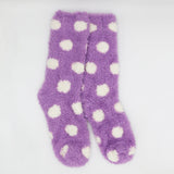 LAVENDER BLISS POLKA COZY WARM SOCKS