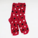 SCARLET DUSK POLKA COZY WARM SOCKS