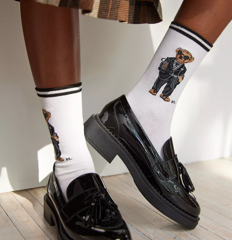 POLO BEAR RL CALI MODERN BEAR CREW SOCKS