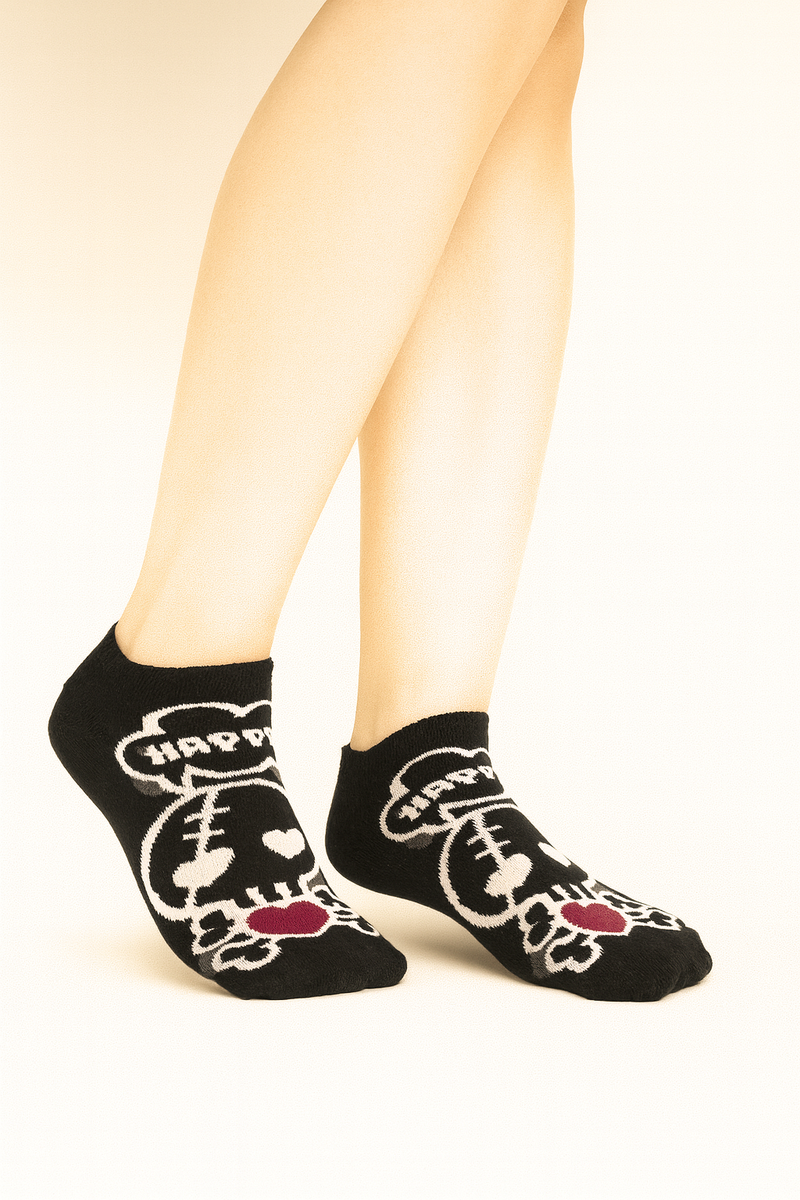 HALLOWEEN SKULL ANKLE SOCKS
