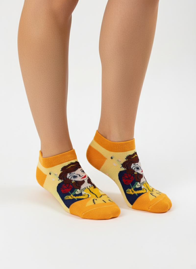 DISNEY BELLE PRINCESS ANKLE SOCKS
