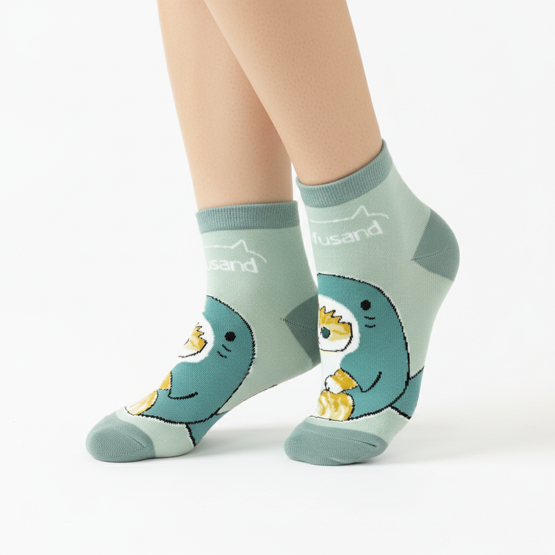 SHARK COSTUME CAT ANKLE SOCKS