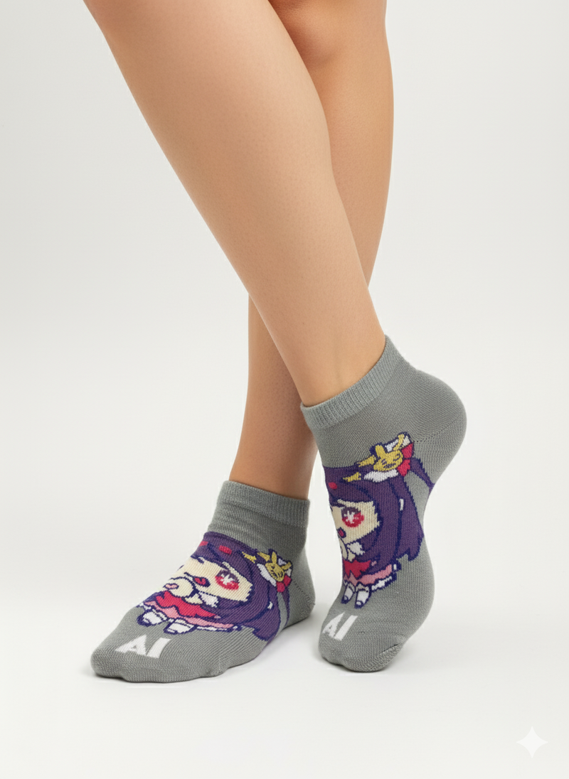 PIXEL PRINCESS GAMER ANKLE SOCKS