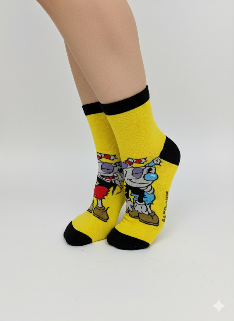 RETRO CUP DUO CREW SOCKS
