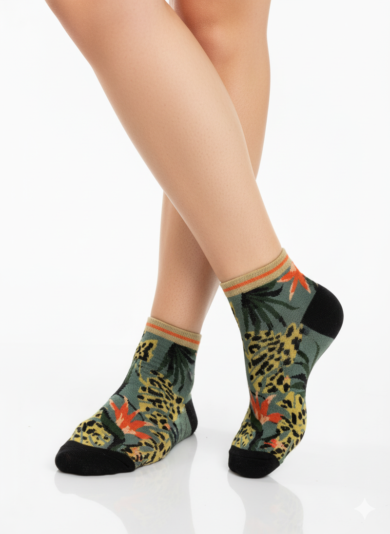 JUNGLE CAMO ANKLE SOCKS