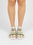 STRIPED ST. PATRICK'S DAY ANKLE SOCKS