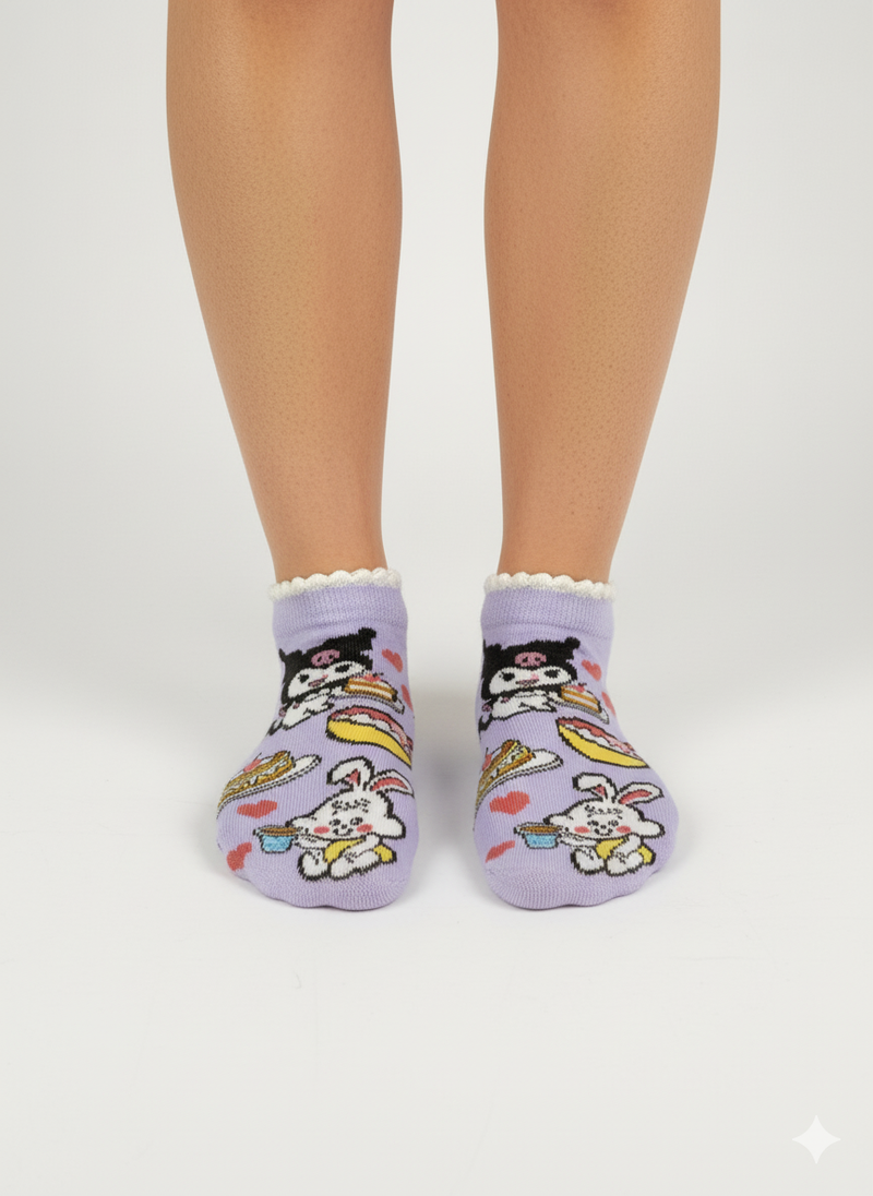 KUROMI FAST FOOD FRIENDS SOCKS