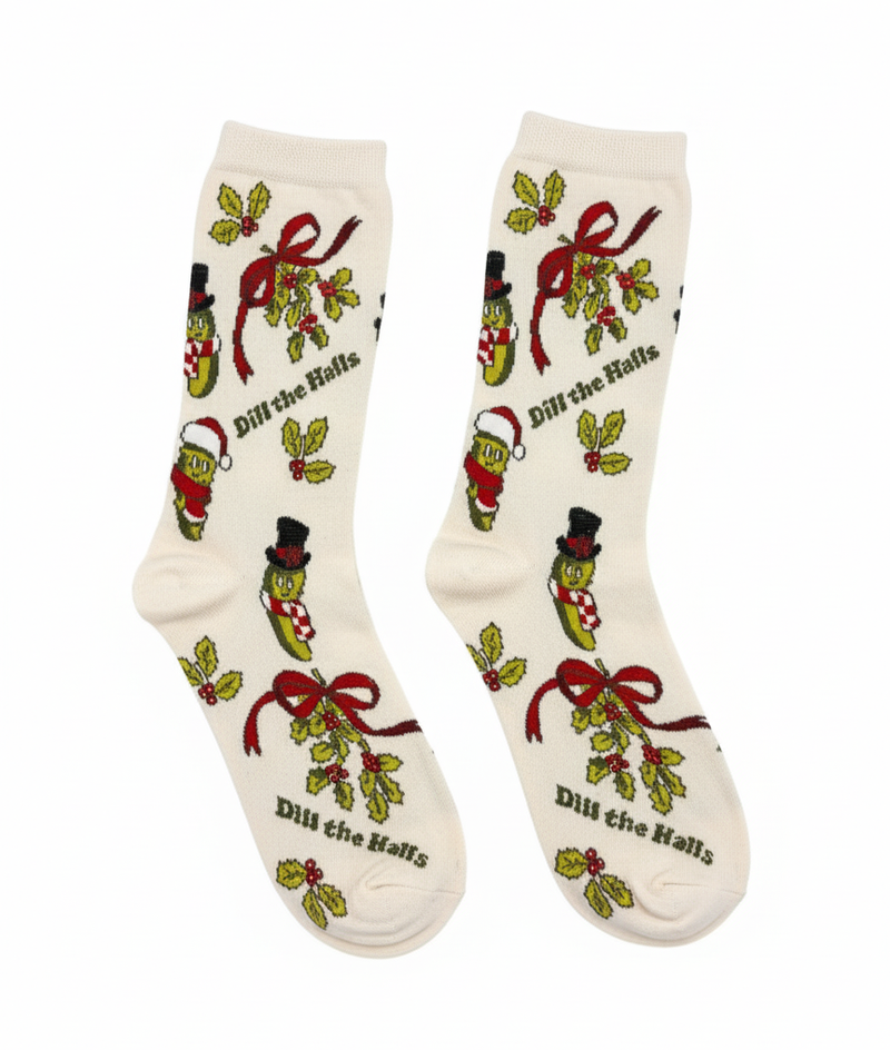 DILL THE HALLS HOLIDAY PICKLE SOCKS