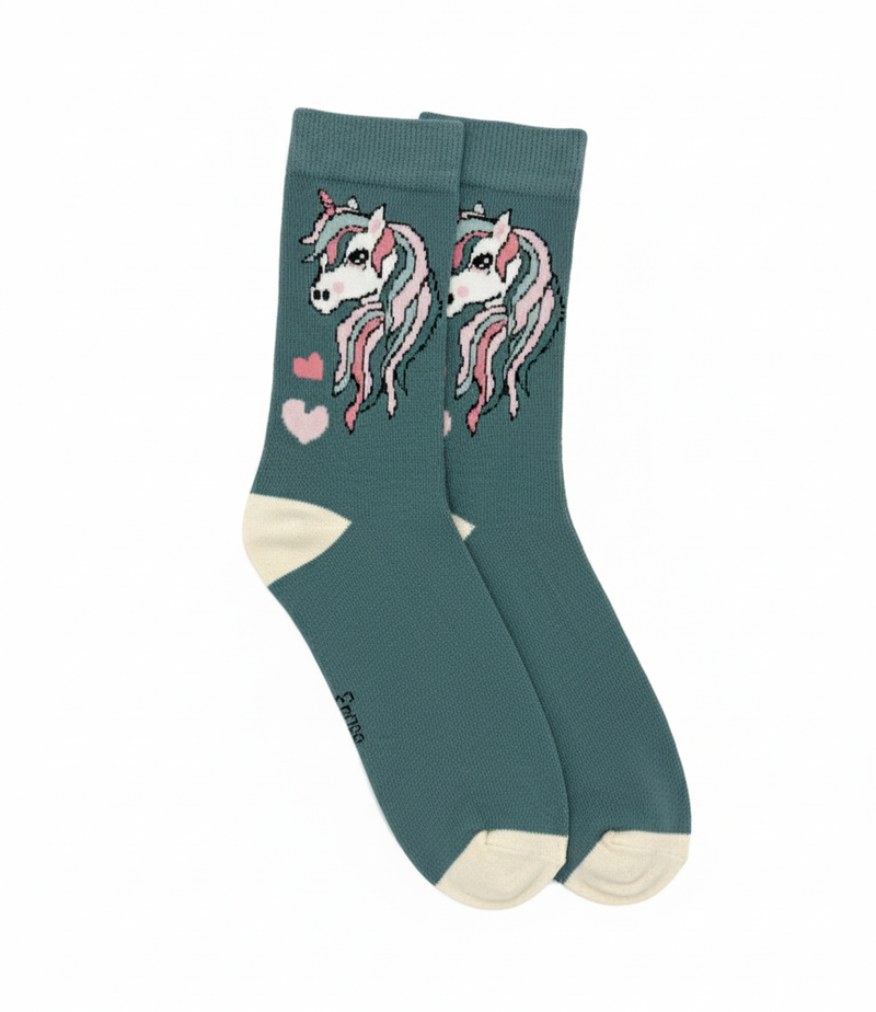 DREAMY TEAL UNICORN SOCKS