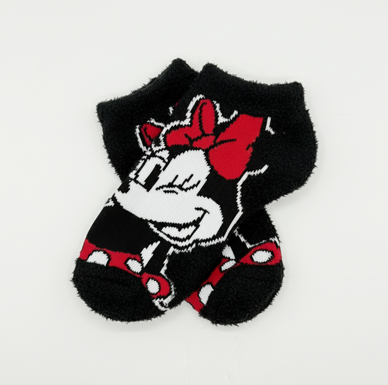 MINNIE MOUSE FUZZY ANKLE SOCKS