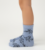 T-REX DINOSAUR PATTERN CREW SOCKS