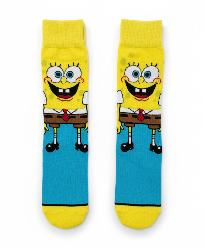 SPONGEBOB TIE-DYE CREW SOCKS