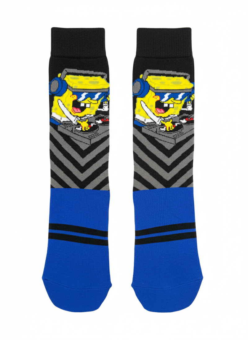 SPONGEBOB DJ MIXMASTER CREW SOCKS